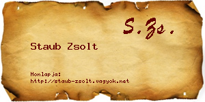 Staub Zsolt névjegykártya